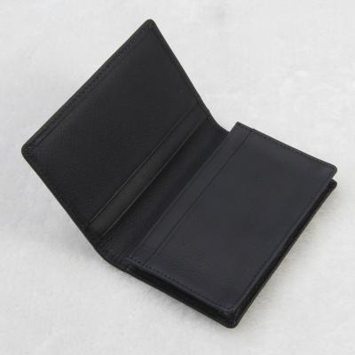 China Custom Logo Card Holder PU Leather Business Card Holder Business Card Slot Holder For Men for sale