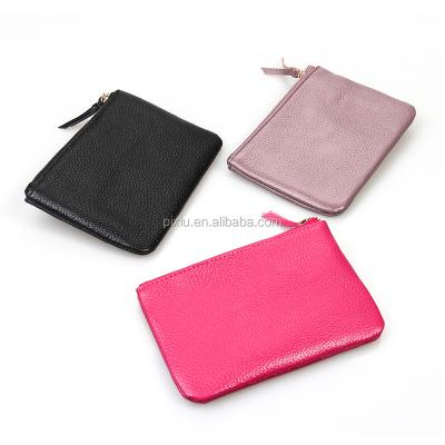 China NATIONAL Hot Selling Genuine Leather Leather Coin Purse Small Zipper Coin Purse Leather Coin Purse For Woman for sale