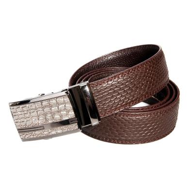 China Cowhide Design Stylish Cowhide Design Men's Belt Leather Strap With Automatic Buckles for sale