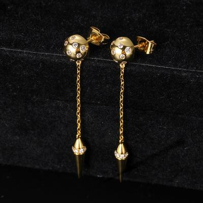 China Luxury Arrow Shape Personality Hip Hop RTS 925 Cone Earrings Hip Earrings Retro Hop Silver Creative Temperament for sale