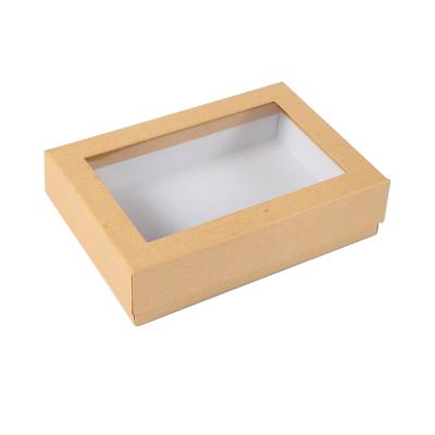 China Customized Transparent Open Window Recyclable Paper Pen Packaging Gift Box, PVC Paper Box With PVC for sale