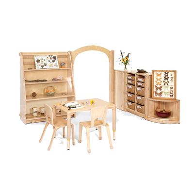 China XIHA Early Education Montessori Furniture Set Nursery Wooden Modular Kindergarten Furniture Modern Preschool Storage Cabinet Wood for sale