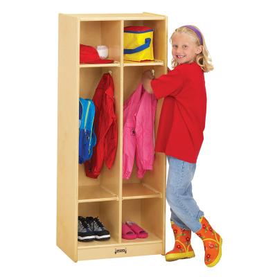 China XIHA Environmental Material Kindergarten Furniture Used Wooden Coat Racks Cubbies Preschool Organizer Backpack and Cubby Storages with Hooks for sale