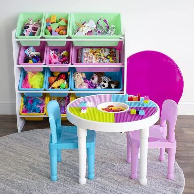 China XIHA Modern Children Furniture Plastic Baby Set Baby Furniture Learning Kids Study Table and Chair Set Kids Activity 2-in-1 Plastic Set for sale