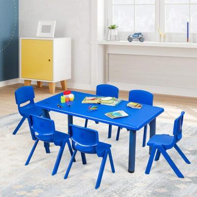 China XIHA Modern Toddler School Furniture Kids Table and Chairs Plastic Activity Table Set for Kids Reading Drawing Playing Snack for sale