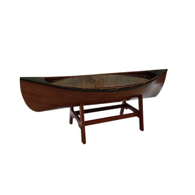 China Portable to move modern boat nautical coffee table furniture hotel, living room, office boat solid wood table for sale