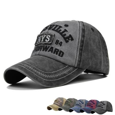 China Wholesale COMMON Washed Embroidered Dad Hats Vintage Cotton Adjustable Baseball Caps For Men And Women for sale