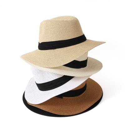 China Wholesale Beach Havana Panama Hats Packable Paper Straw Fedora Hat For Women Men from Image Summer Sun for sale