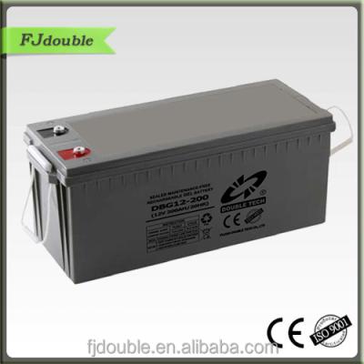 China Factory Supplied Solar Battery Inverter Battery Self-Discharge 12v 200ah Low Gel Deep Cycle Battery for sale