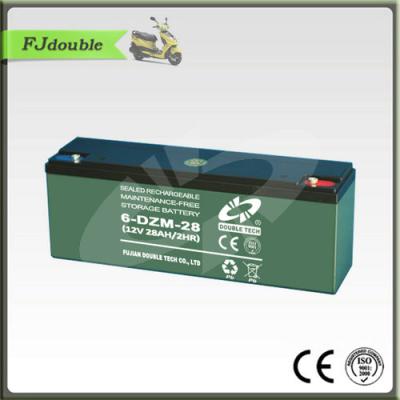 China deep cycle electric bike battery 6 dzm-28 12v 28ah battery for electric scooter bike bicycle application for sale