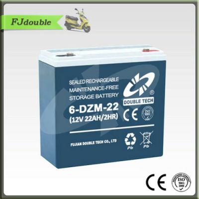 China high quality hot sale 6 DUAL TECH E-bike battery dzm-22 12v 22ah for electric scooter bike bicycle application for sale