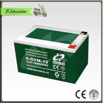 China high quality and wholesale cheap electric scooter bicycle battery 6 dzm-12 12v 12ah electric E-bike battery for sale