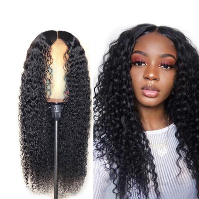 China European Women's Soft Straight Thick Sheer Barely Wigs and American Chemical Fiber High Temperature Silk Wig Lace Front Hair Wig for sale