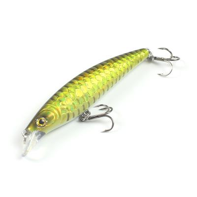 China Wholesale ABS Plastic Japanese Style Running Minnow Lure 90mm 10g Floating Mino Hard Bait With 3D Bionic Fish Scale for sale