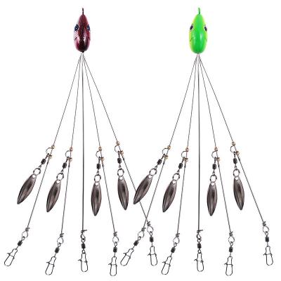 China Metal Umbrella Fishing Spinning Alabama Rig Head Group Lure Snap Swivel Fishing Tackle Sequins Swimming Bait Fishing 5am Lure Rig for sale