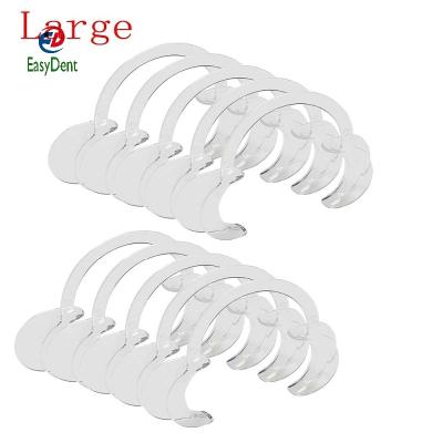 China Transparent Plastic Cheek Retractor C-Shape Mouth Opener Lip Cheek Retractor Dental Small/Middle/Large for sale