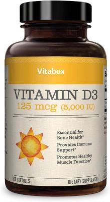 China 1g het Calcium van de capsulevitamine D3 5000Iu Cholecalciferol verbetert Beendichtheid Te koop