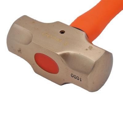 China German Machinist Hammer OEM Manufacturer GS/FM/ISO9001 Certificate Type Die-forged Brass Sledgehammer With Plastic Coating Handle for sale