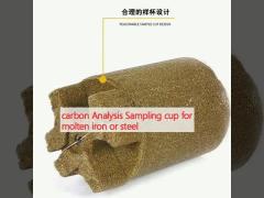 carbon Analysis Sampling cup for molten iron or steel