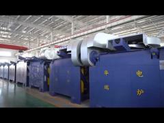 iron melting furnace with strong steel shell 