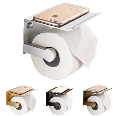 China Modern simplicity the wall mounted metal waterproof paper towel holder in the bathroom can be used to place mobile phones for sale