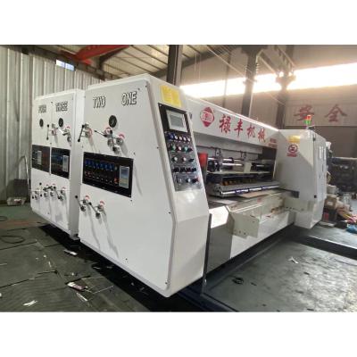 China Automatic Printing Shops Flexo Cardboard Corrugated Box Forming Printing Slotting Packaging Packaging Machine Die Cutting Maker for sale