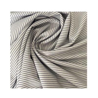 China Top Selling QUICK DRY Cationic Polyester Single Stripe 100% Fabric For Women Dress for sale