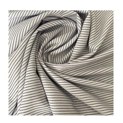 China Latest QUICK DRY breathable comfortable 100 cotton yarn dyed plain knitted plain jercey stripe fabrics for sale