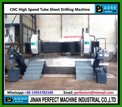 China CNC High Speed Tube Sheet/Flange Drilling Machine Heat Exchanger & Pressure Vessel hole drilling machine for sale