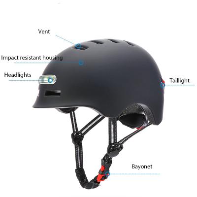 China Protective Head LED Warning Instant Outdoor Sports Cycling Helmet Kids LED Smart Skating Helmet For Roller Skate Bike for sale