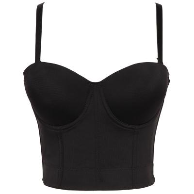 China Mesh Bustier Corset Push Up Bralet Women Antibacterial Women Fashion Sexy Cropped Bra Nightclub Party Vest Top for sale