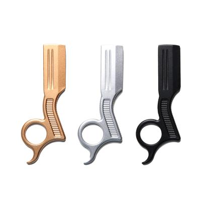 China Retro Beauty Hair Salon Hot Selling Razor Stand Barber Styling Eyebrow Shaping Knife Old Sideburns Razor Oil Head Razor Hair Tools for sale