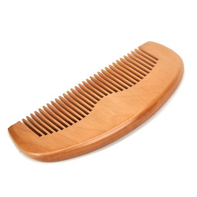 China Hot Selling Salon Custom Biodegradable Bamboo Wide Tooth Hair Grooming Wooden Comb for sale