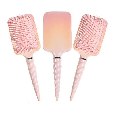 China Salon Promotion Airbag Comb With Anti Static Knot Comb Long Handle Styling Hairbrush Hair Comb for sale