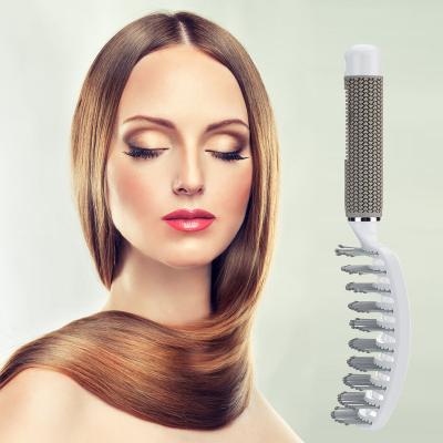 China Salon curl detangling brush vented brush bend comb wide tooth comb salon home use for sale