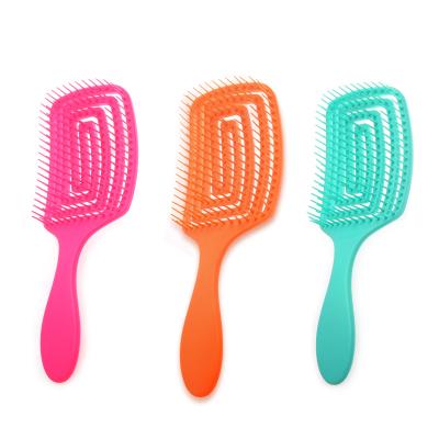 China 2021 Salon Hot Selling Large Bending Hair Plastic Portable Bouncing Curved Comb Large Massage Special Hair Care for sale