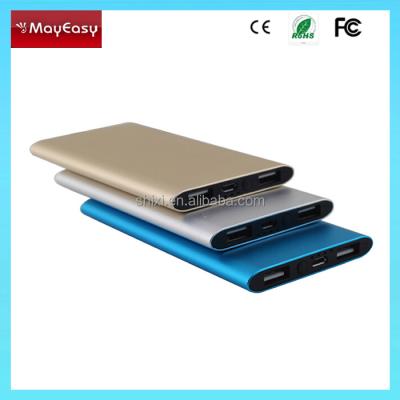 China hot new portable 4000mah power bank ultra thin aluminum alloy power bank only 7mm manual for power bank for sale