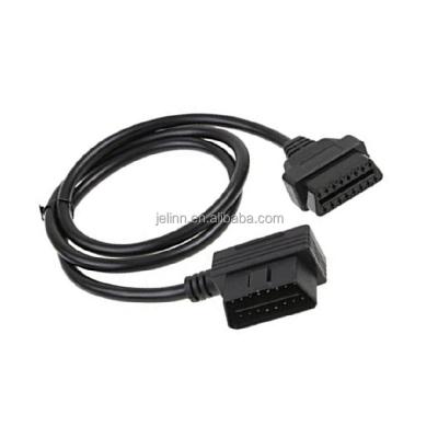 China Diagnostic Fault Code OBD OBD-II J1962 Right Angle Male To Female Extension Round Cable for sale