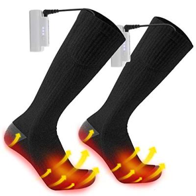 China 2021 Rechargeable Battery 3 Heating Arrangements Winter Thermal Warm Cotton Antibacterial Antibacterial Skiing Socks for sale