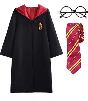 China Harry Halloween School Uniform Long Robe Cloak Cosplay Costume Polyester Magic Cloak Costume For Adult And Kids for sale