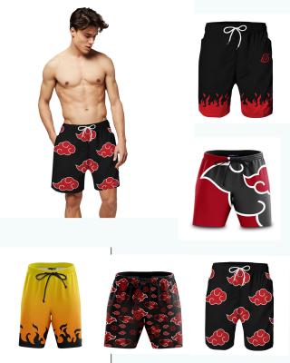 China Boys Plus Size Sasuke Kakashi Akatsuki 3D Shorts Trunks Summer Adult Child Quick Dry Beach Swimming Shorts Mens Short Pants Beach Pants for sale