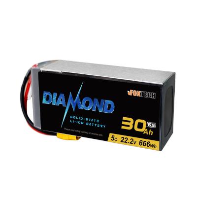 China 6s 30000mah Diamond 6S 30000mAh 12S 16000mAh 22000mah Li-ion Solid State Battery for Bumblebee, RC Model, Helicopter and UAV Lithium Ion Battery for sale