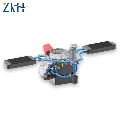 China High Quality FOXTECH Halo-6000 EFI 6KW Electric Starting Generator For Hybrid Fuel UAV Drone Airplanes 320x290x230mm for sale