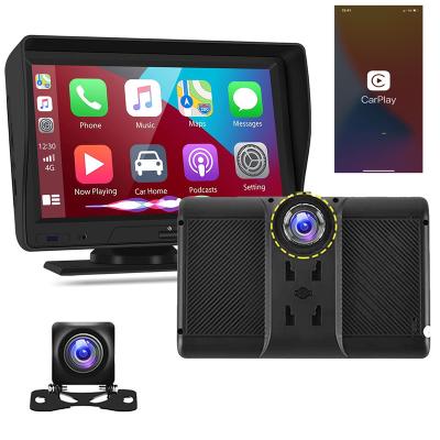 China Portable FM Car DVR CarPlay Wireless Navigation For All Cars Screen 7inch Universal Touch Control Display Android Siri Auto CA701 for sale