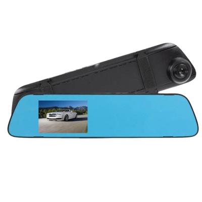 China WDR Wide Angle Touch Screen IPS Lens Dual Lens Car DVR Rear View Mirror Car Camera Dash Cam for sale