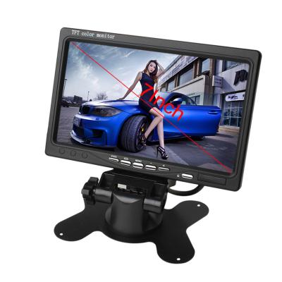 China Reverse parking monitor. 7 Inch 2CH TFT Color LCD HD Screen Car Rear View Camera Monitor for sale