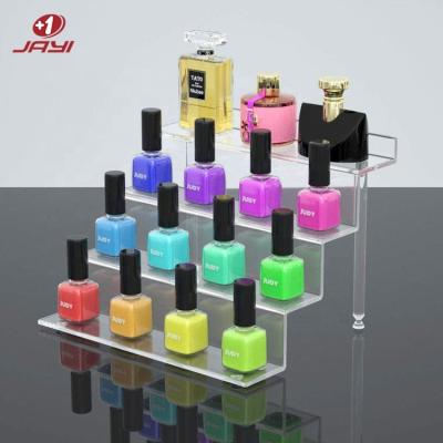 China For Toy Car Model Cosmetic Toy Car Model Nail Polish Cupcakes JAYI Custom Countertop Riser Display Stand Clear Acrylic Nail Polish Cupcakes Display Stand for sale