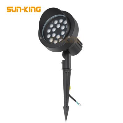 China Decorative Garden Landscape 24VDC IP65 Round RGBW DMX 512 Spike Lamp 12W 18W Garden Lawn Light for sale