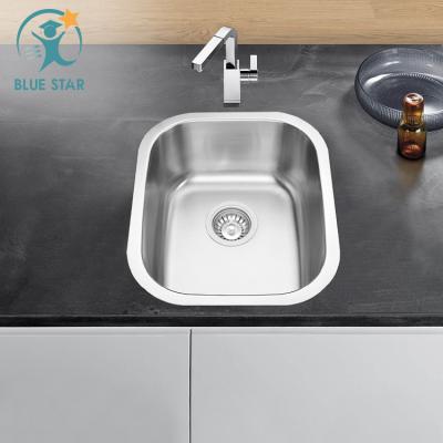 China Without Faucet OEM Stainless Steel Small Kitchen Sink With Brushed Finished Top Mount Sinks for sale