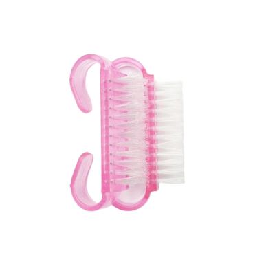 China Easy Apply Dust Manicure Nail Brush Cleaner Small Plastic Nail Cleaning Dust Brush Pedicure Clean Tool for sale